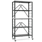  - 5 - Tier Foldable Storage Shelf with Wheels - Outdoor Style Company