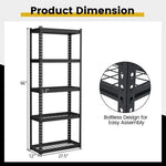  - 5 - Tier Heavy Duty Wire Storage Racks with Anti - slip Foot Pad - Outdoor Style Company