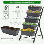  - 5 - Tier Raised Garden Bed with Water Drainage for Flowers Vegetables - Outdoor Style Company