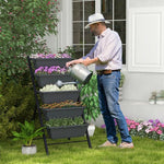  - 5 - Tier Vertical Raised Garden Bed with Wheels and Container Boxes - Outdoor Style Company