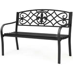  - 50 Inch Patio Heavy - Duty Metal Garden Bench - Outdoor Style Company