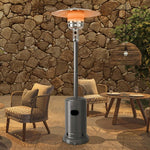  - 50000 BTU Stainless Steel Propane Patio Heater with Trip over Protection - Gray - Outdoor Style Company