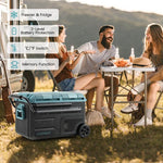  - 51 Quart Portable Car Refrigerator with Retractable Pull Handles - Outdoor Style Company