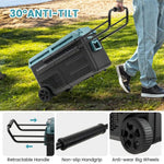  - 51 Quart Portable Car Refrigerator with Retractable Pull Handles - Outdoor Style Company
