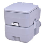  - 5.3 Gallon Portable Toilet with Waste Tank and Built - in Rotating Spout - Outdoor Style Company