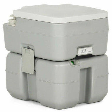  - 5.3 Gallon Portable Travel Toilet with Piston Pump Flush - Outdoor Style Company