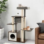  - 53 Inch Cat Tree with Condo and Swing Tunnel - Outdoor Style Company