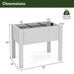  - 53L Raised Bed Grow Box Self - Watering Planter Box Stand with Water Level Monitor - Outdoor Style Company