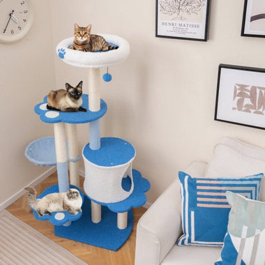  - 54 Inches Tall Modern Cat Tree Tower for Indoor Cats - Outdoor Style Company