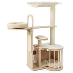  - 55 Inch Tall Multi - Level Cat Tree with Washable Removable Cushions - Outdoor Style Company