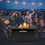  - 57 Inch 50 000 BTU Rectangular Propane Outdoor Fire Pit Table - Outdoor Style Company