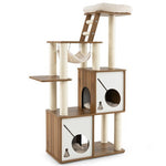  - 57 Inch Cat Tree Tower Multi - Level Activity Center with Scratching Posts - Outdoor Style Company