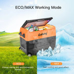  - 58 Quarts Car Refrigerator Portable RV Freezer Dual Zone with Wheel - Outdoor Style Company