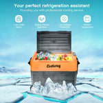  - 58 Quarts Car Refrigerator Portable RV Freezer Dual Zone with Wheel - Outdoor Style Company
