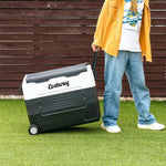  - 58 Quarts Car Refrigerator Portable RV Freezer Dual Zone with Wheel - Outdoor Style Company