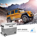  - 58 Quarts Car Refrigerator Portable RV Freezer Dual Zone with Wheel - Outdoor Style Company
