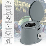  - 5L Portable Travel Toilet with Paper Holder for Outdoor - Outdoor Style Company
