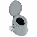  - 5L Portable Travel Toilet with Paper Holder for Outdoor - Outdoor Style Company