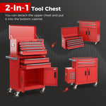  - 6 - Drawer Rolling Tool Storage Chest Cabinet with Universal Wheels and Hooks - Outdoor Style Company