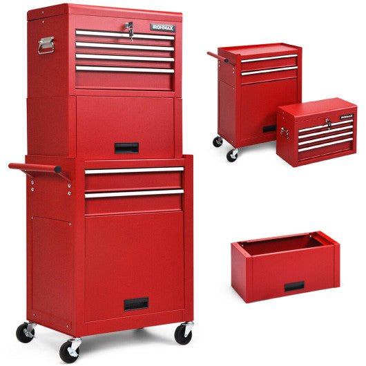  - 6 - Drawer Tool Chest with Heightening Cabinet - Outdoor Style Company