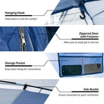  - 6 - Person Large Camping Dome Tent with Screen Room Porch and Removable Rainfly - Outdoor Style Company