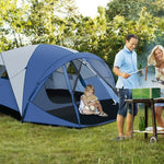  - 6 - Person Large Camping Dome Tent with Screen Room Porch and Removable Rainfly - Outdoor Style Company