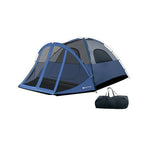  - 6 - Person Large Camping Dome Tent with Screen Room Porch and Removable Rainfly - Outdoor Style Company