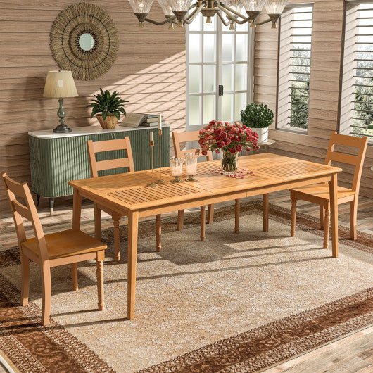  - 6 - Person Outdoor Acacia Wood Rectangular Bistro Dining Table - Outdoor Style Company