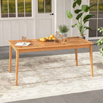  - 6 - Person Outdoor Acacia Wood Rectangular Bistro Dining Table - Outdoor Style Company