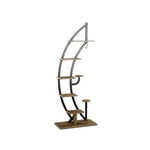  - 6 Tier 9 Potted Metal Plant Stand Holder Display Shelf with Hook - Outdoor Style Company