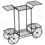  - 6 - Tier Garden Cart Flower Rack Display Decor Pot Plant Holder - Outdoor Style Company