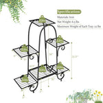  - 6 - Tier Plant Stand with Adjustable Foot Pads - Outdoor Style Company