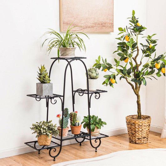  - 6 - Tier Plant Stand with Adjustable Foot Pads - Outdoor Style Company