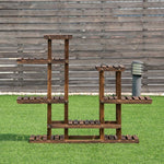  - 6 Tier Wooden Shelf Storage Plant Rack Stand - Outdoor Style Company