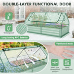  - 6 x 3 x 3 Feet Galvanized Raised Garden Bed with Greenhouse - Outdoor Style Company