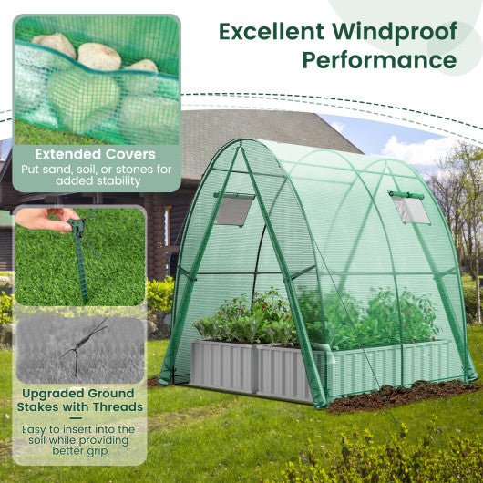  - 6 x 6 x 6.6 FT Outdoor Wall - in Tunnel Greenhouse - Outdoor Style Company