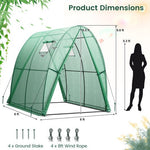  - 6 x 6 x 6.6 FT Outdoor Wall - in Tunnel Greenhouse - Outdoor Style Company