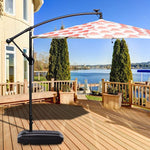  - 60L Plastic Weighted Fill Water Sand Wheel Patio Umbrella Base - Outdoor Style Company