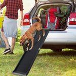  - 63 Feet Upgrade Folding Pet Ramp Portable Dog Ramp with Steel Frame - Outdoor Style Company