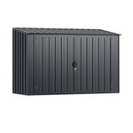  - 6.3 x 2.8 FT Metal Outdoor Storage Shed Rustproof Steel Tool Shed with Lockable Door - Outdoor Style Company