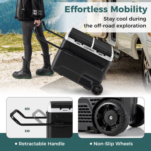  - 64QT Portable Compressor Fridge Freezer for Vehicles Camping Travel Truck RV Boat - Outdoor Style Company