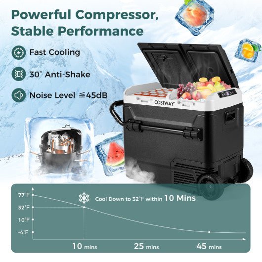  - 64QT Portable Compressor Fridge Freezer for Vehicles Camping Travel Truck RV Boat - Outdoor Style Company