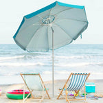  - 6.5 Feet Beach Umbrella with Sun Shade and Carry Bag without Weight Base - Outdoor Style Company