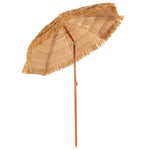  - 6.5 Feet Portable Thatched Tiki Beach Umbrella with Adjustable Tilt - Outdoor Style Company