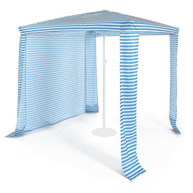  - 6.6 x 6.6 Feet Foldable and Easy - Setup Beach Canopy With Carry Bag - Blue - Outdoor Style Company