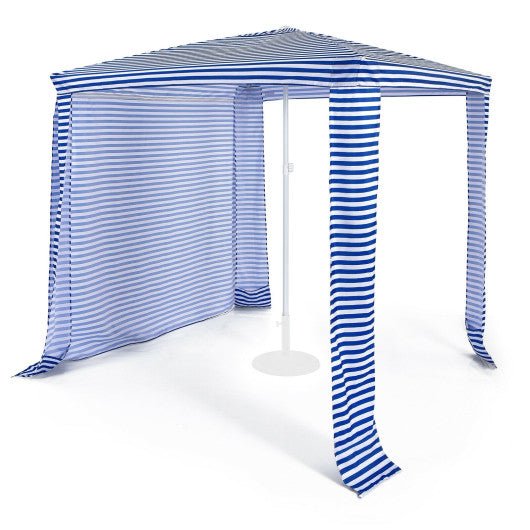  - 6.6 x 6.6 Feet Foldable and Easy - Setup Beach Canopy With Carry Bag - Navy - Outdoor Style Company