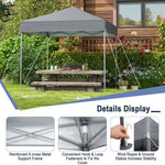  - 6.6 x 6.6 Feet Outdoor Pop - up Canopy Tent with UPF 50+ Sun Protection - Outdoor Style Company