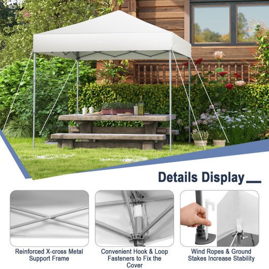  - 6.6 x 6.6 Feet Outdoor Pop - up Canopy Tent with UPF 50+ Sun Protection - Outdoor Style Company