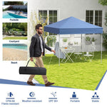  - 6.6 x 6.6 Feet Outdoor Pop - up Canopy Tent with UPF 50+ Sun Protection - Blue - Outdoor Style Company