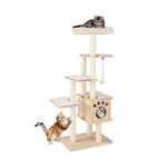  - 67 Inch Modern Cat Tree Tower with Top Perch and Sisal Rope Scratching Posts - Outdoor Style Company